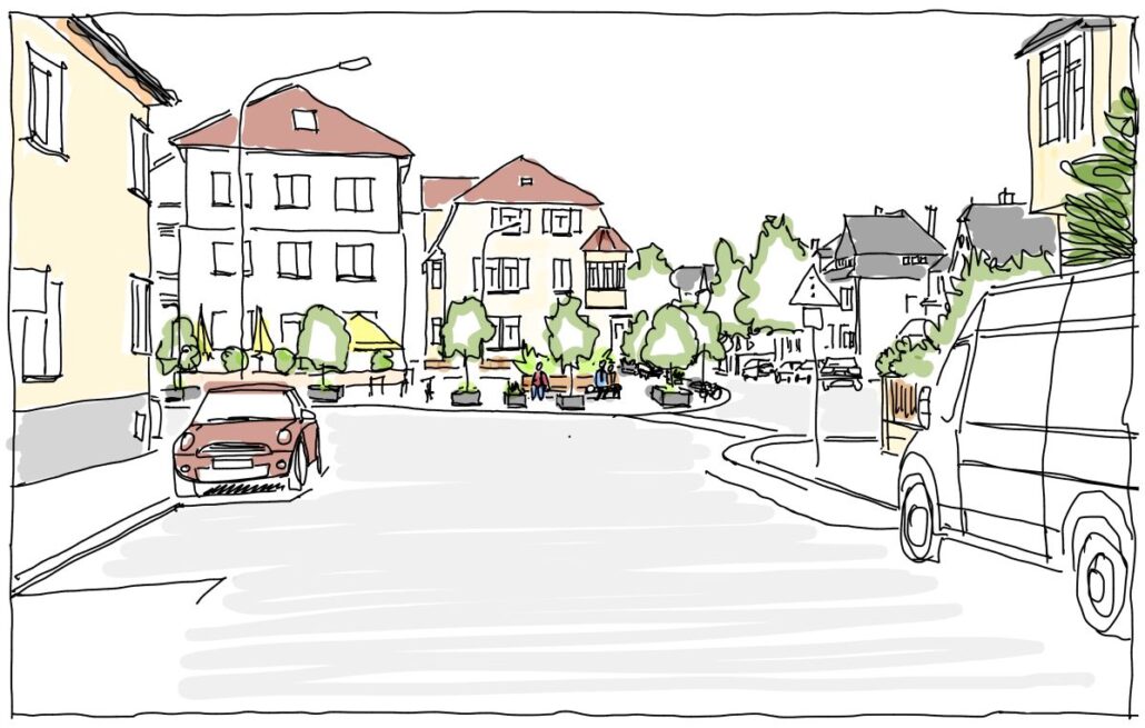 Skizze Taunusplatz Langen